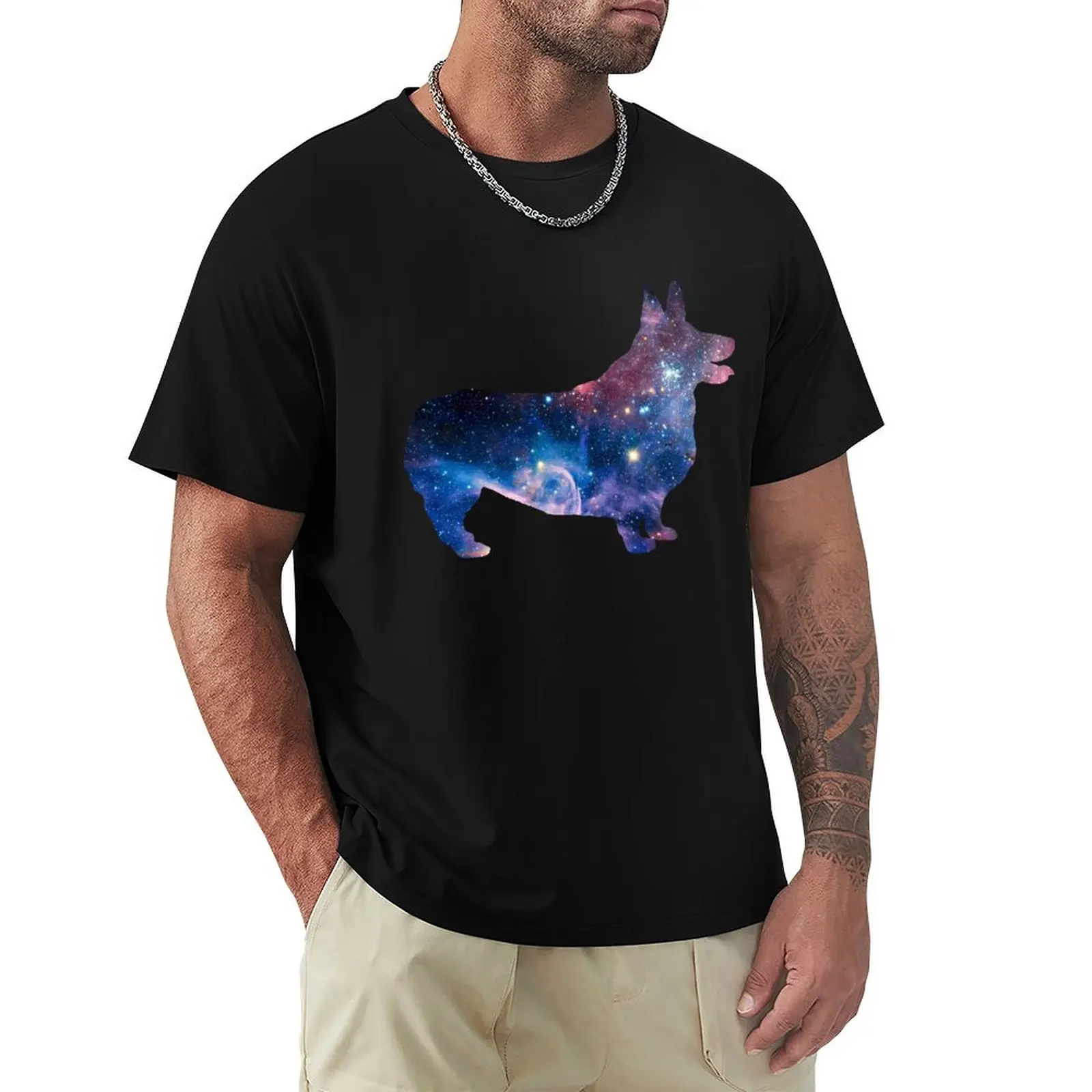 

Cosmic Corgi T-Shirt baggy shirts customizeds vintage t shirts graphic tee shirt mens t shirt graphic