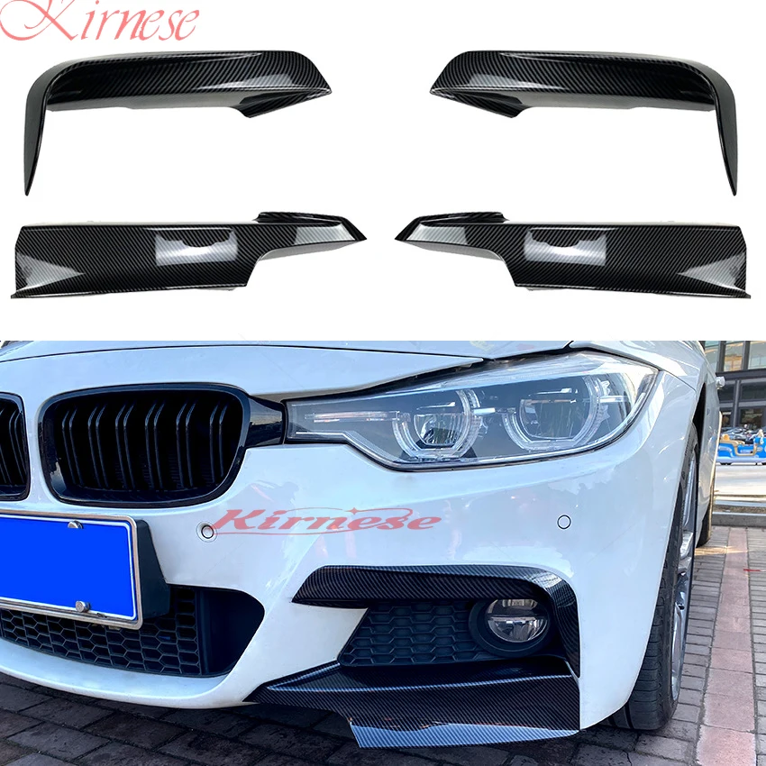 

Front Bumper Splitter Trim Kit Fog Light Lamp Cover Canards For BMW F30 F31 F35 320i 328i 330i 335i 340i 316d M Sport 2012-2019