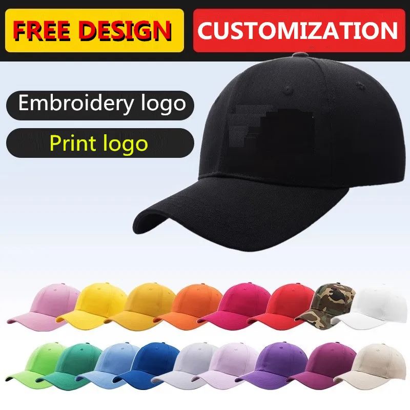 Spring women\'s trucker cap Adult men solid mesh sports hat Personalised diy logo Baseball caps Custom Snapback hats gorros