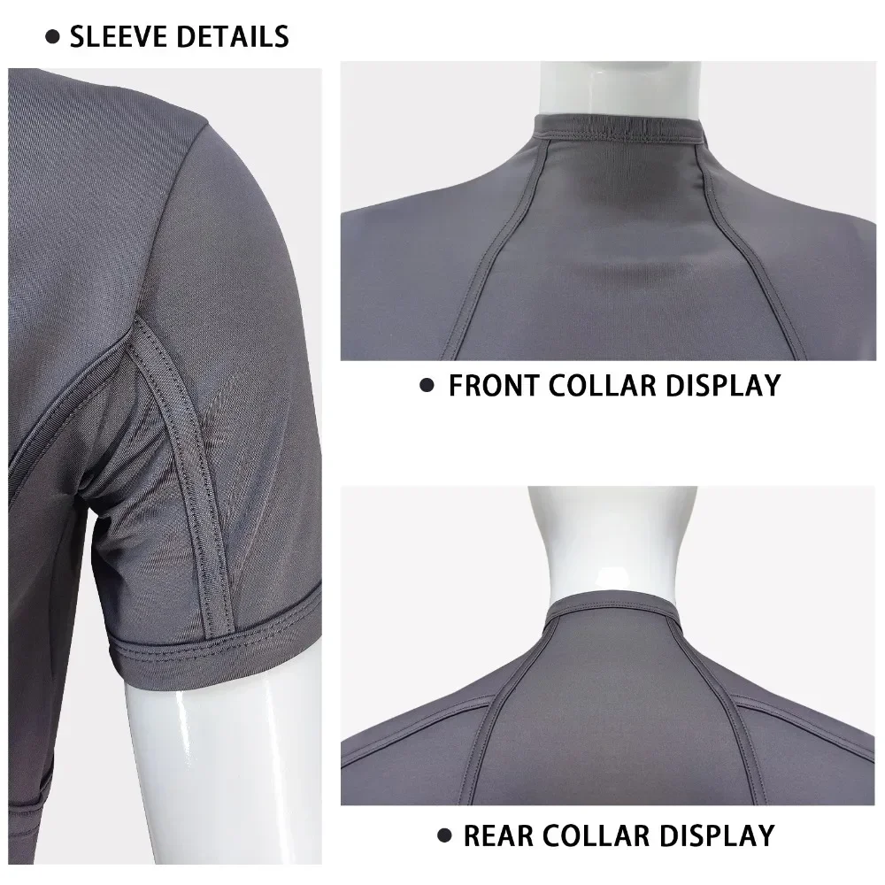 Evil Disguise Resident 4 Leon Cosplay Costume Men Grey T-Shirt Summer Tight Outdoor Tee Role Play TShirt Halloween Party