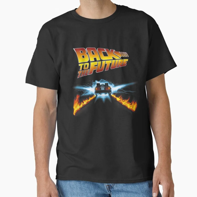 

Car Character Funny Movie Best Racing 80s Retro Time travel Movie Back To The Future timemachine Gift t shirt Large size tops