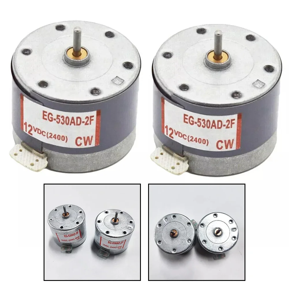 2 uds EG-530AD-2F Motor de Audio DC 12V CW grabadora de cinta Audio cabstan Motor piezas de herramientas para casette para reproductor de CD para CD-ROM