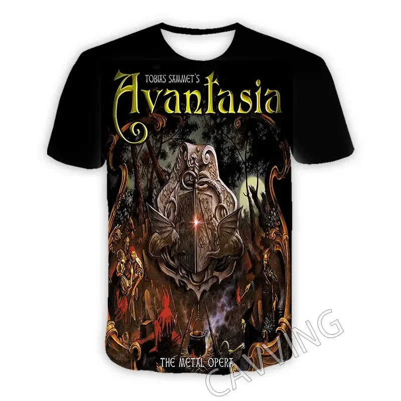Nueva moda mujer/hombre estampado 3D Avantasia Band camisetas casuales camisetas de Hip Hop estilos Harajuku Tops ropa