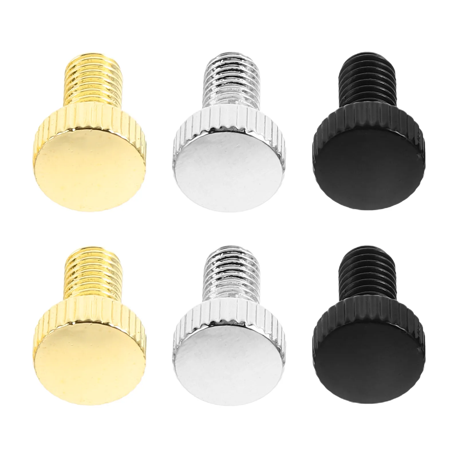 

6 Pcs Bridge Tuning Screws Saddles Replacement Double Shake Guitar Electric Parts Metal Acoustic