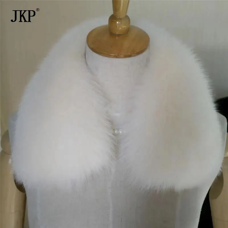 Women Real Fox Fur Collar for Coat Fashion Warm Genuine Fox Fur Winter Scarf