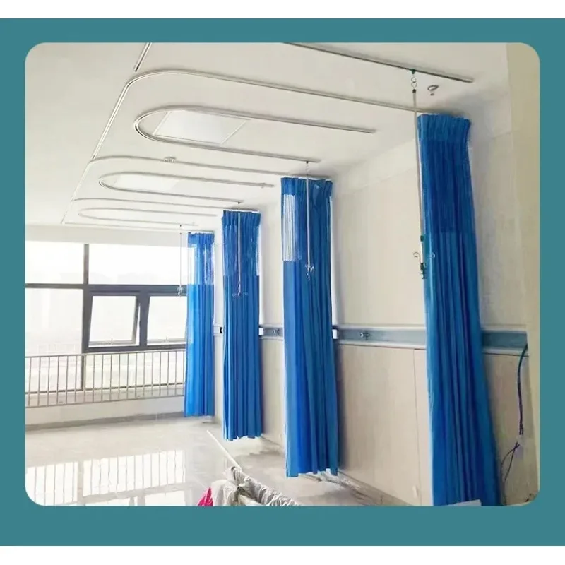 

Custom Size Medical Partition Hospital Ward Bed Finished Curtains Nursing Home Modern Simple White Tulle Window Decor
