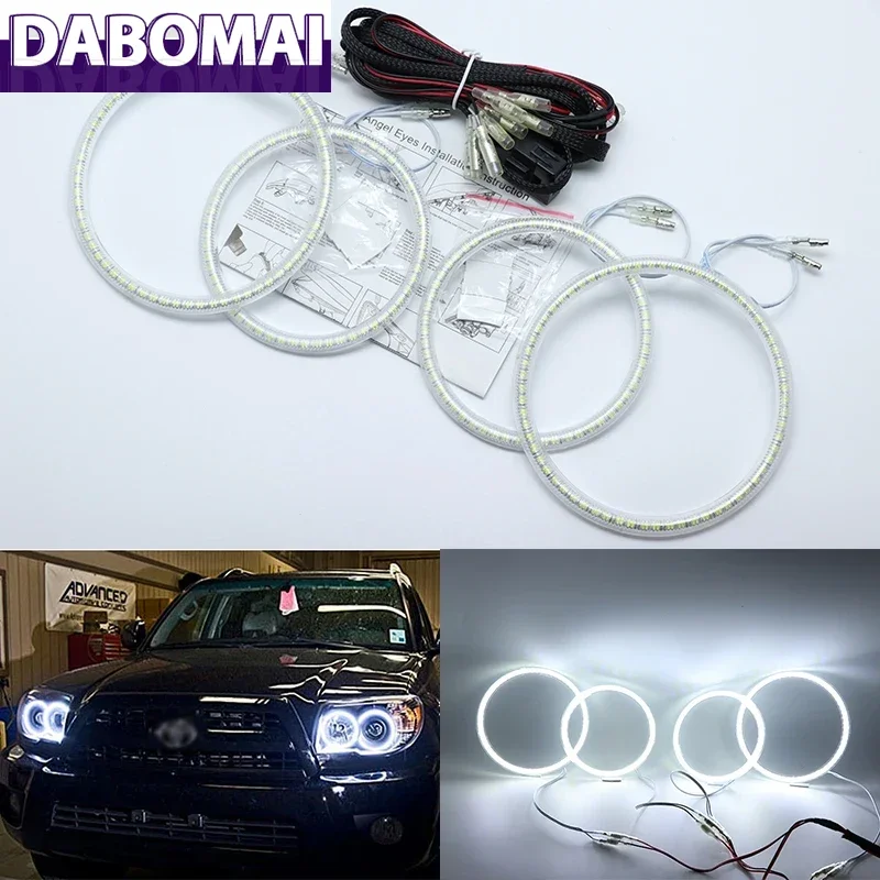 

Ultra Bright SMD White LED Angel Eyes 2600LM 12V Halo Ring Kit Day Light for Toyota 4Runner 2006 2007 2008 2009
