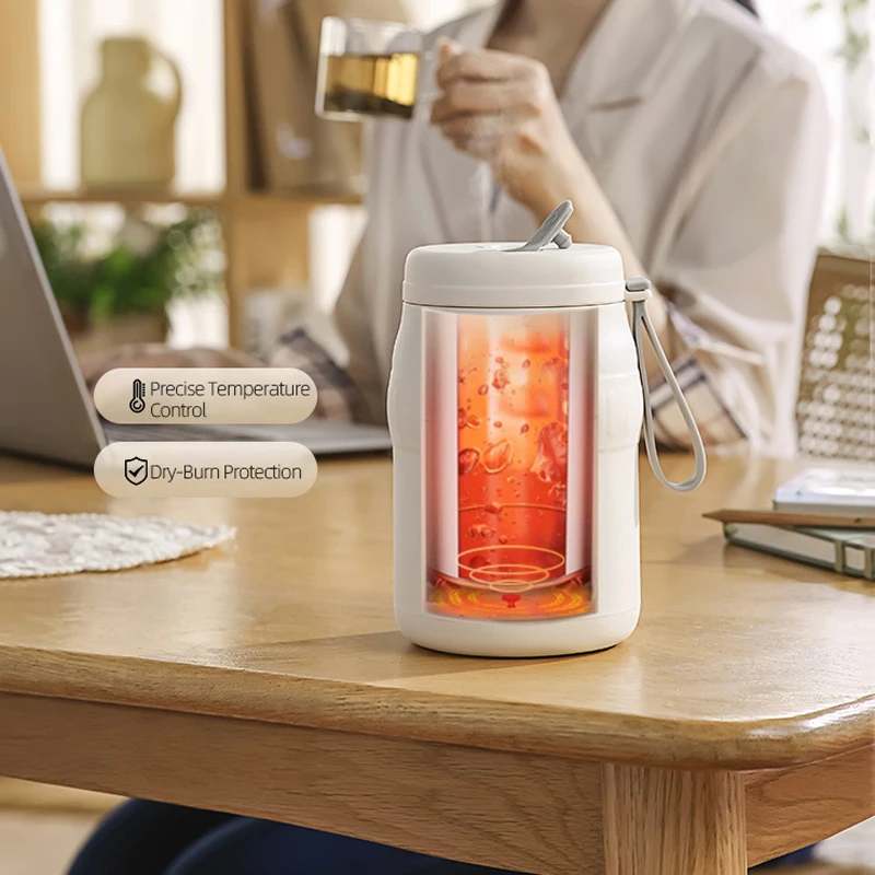 

500ml Electric Kettle Portable Car Travel Heating Cup Boil Water Thermo Pot Multicooker Cooking Stew Pot 220V