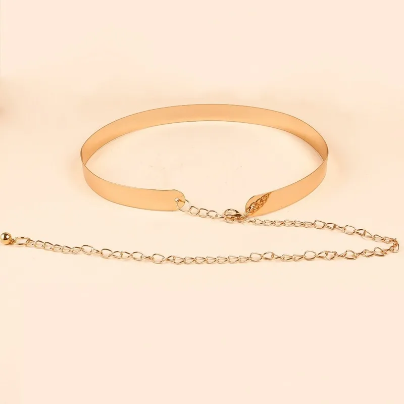 A metal iron waist chain, gold style waist cinching, suitable for formal dress, dress, attending wedding parties, camping, hikin image 3