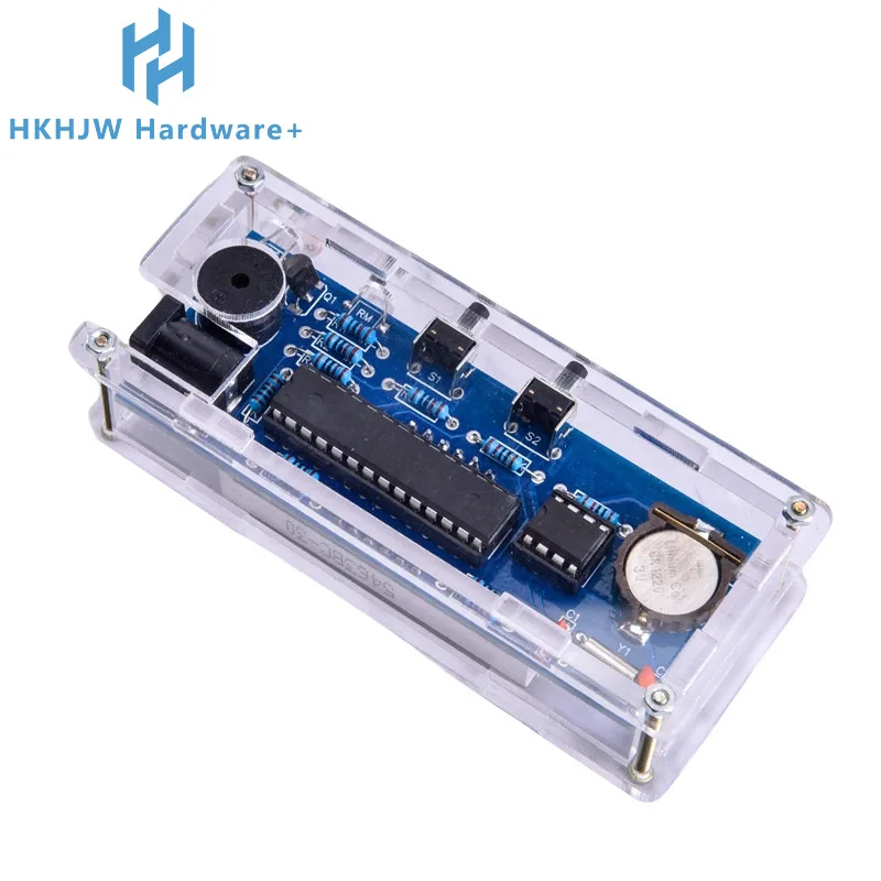 DIY Digital Clock Kit Display Date Week Temperature Alarm DS1302 Soldering Project Learning Practice Solder Diy Electronic Kit