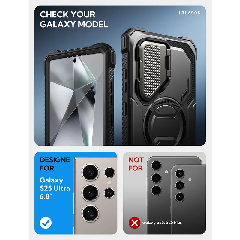 Do etui Samsung Galaxy S25 Ultra (wydanie 2025) 6,9" I-BLASON Armorbox Wytrzymałe etui na całą obudowę z wbudowaną osłoną ekranu — zdjęcie produktu 2