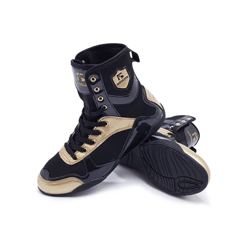 

2024 Hot Men's Boxing Shoes Women's High Top Wrestling Boots Couple Breathable Fighting Shoes Neutral Designer Sneakers