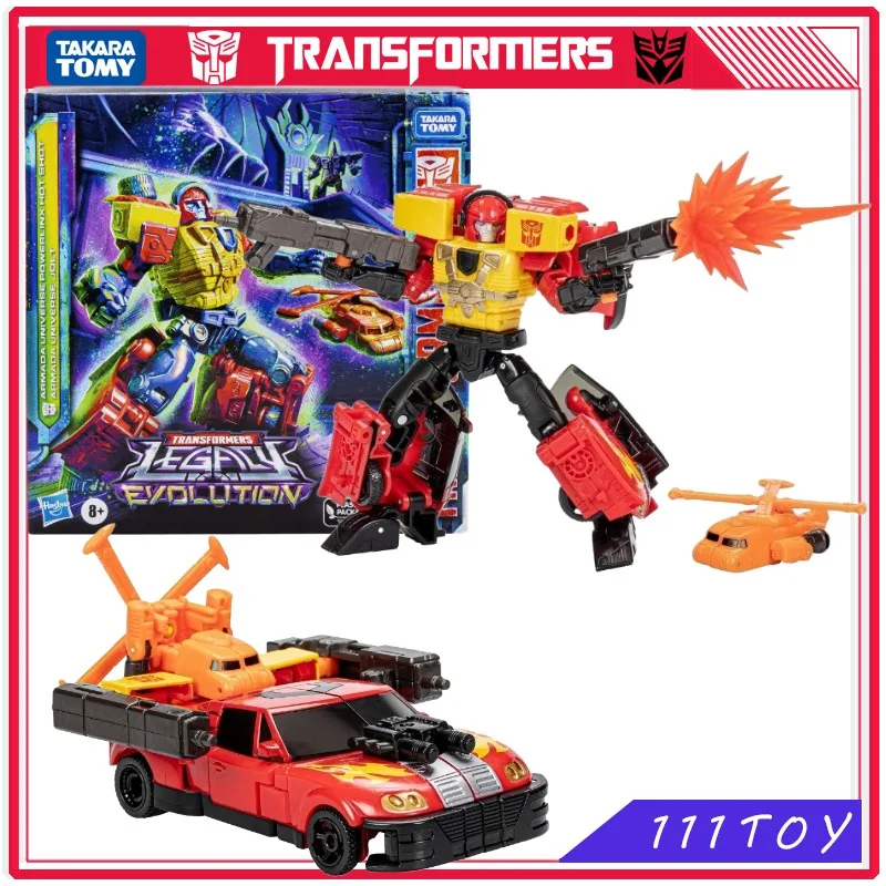 

In Stock Takara TomyTransformers Toy Legacy Evolution Armada Universe Powerlinx Hot Shot and Armada Universe Jolt Anime Figure