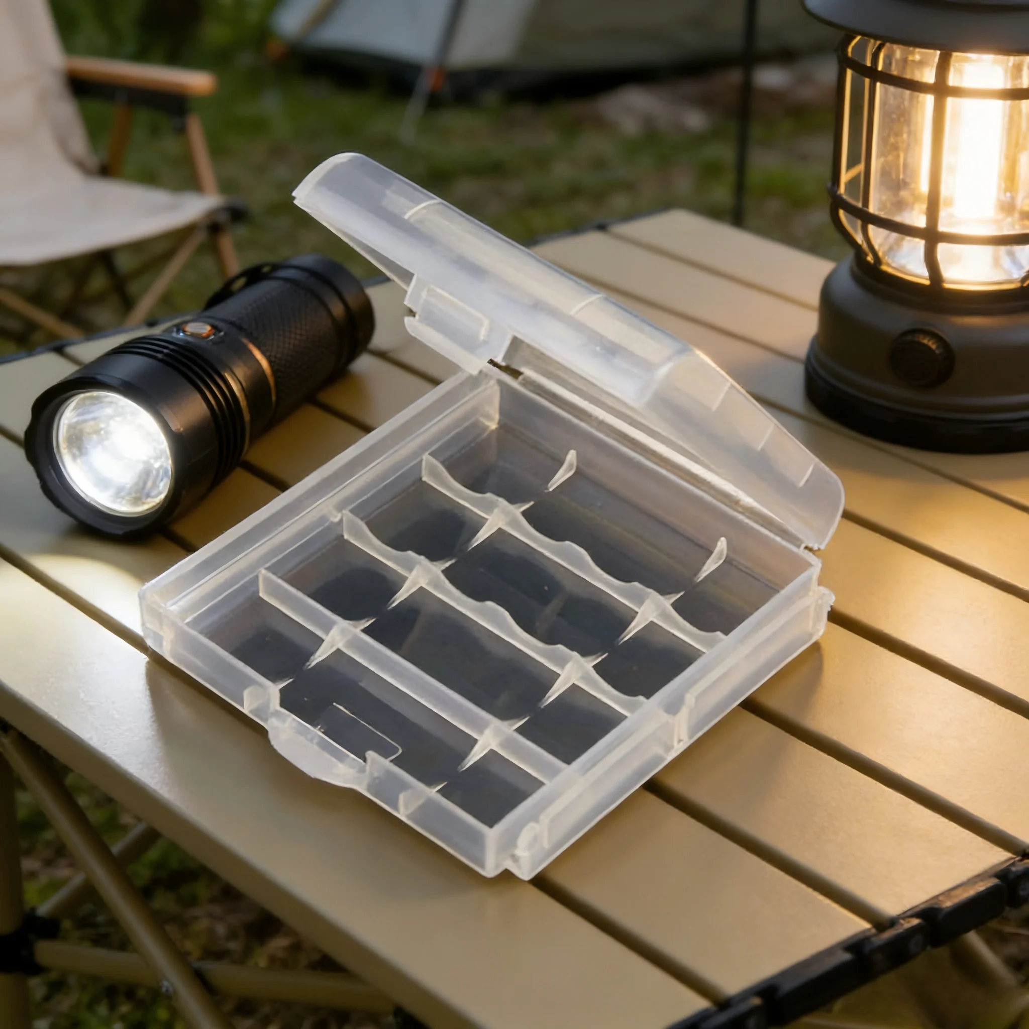 2Pcs Universal Transparent Plastic Battery Storage Case AAA AA Battery Box Organizer Holder for Home And Office image 2