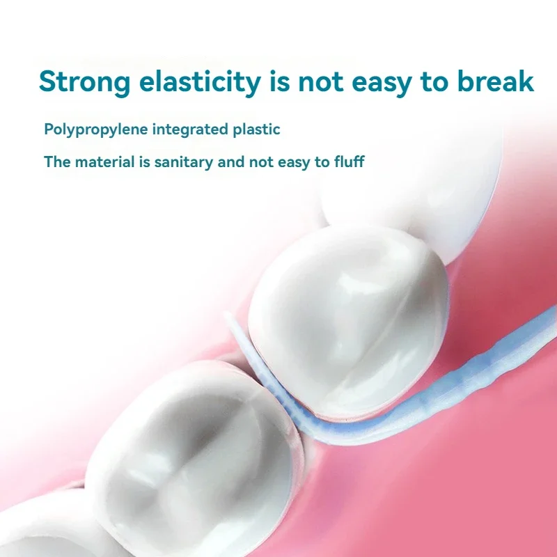 Escova de palito de dente 200 peças caixa de palito de plástico descartável escova interdental doméstica colheita de dentes fio dental