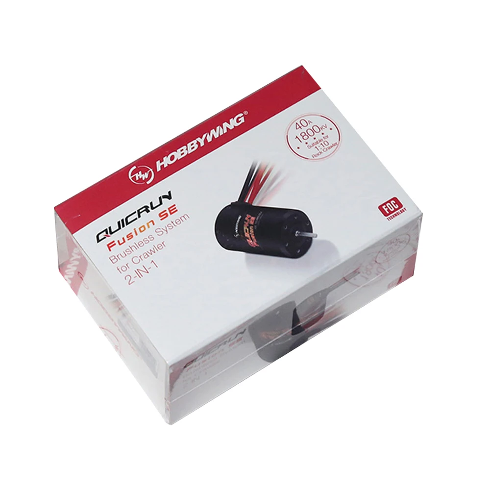 Hobbywing Quicrun Se 1800kv Waterproof Brushless Sensory Motor Built In 40a Esc 2 In 1 For Rc 1/10 Rc Climbing Car