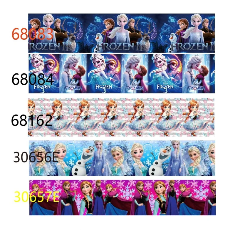 

10yards Disney Frozen 3 Movie Cartoon Grosgrain Ribbon for Diy Bows Decoration Craft Materials