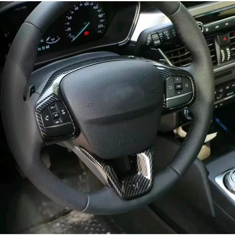 

Car Steering Wheel Cover Trims Button Frame for Ford Focus Mk4 2019 2020 2021 ST Line Accessories Auto Styling