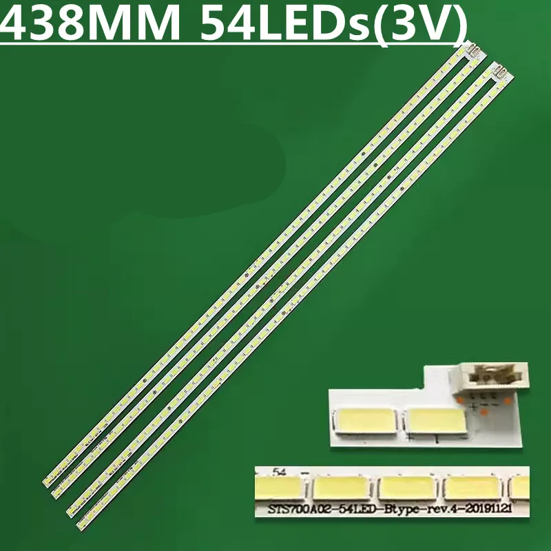 

4PCS LED Backlight Strip For STS700A02 54LED A/B LJ64-03750A LED70W20 BDL7030QD LTI700HA02