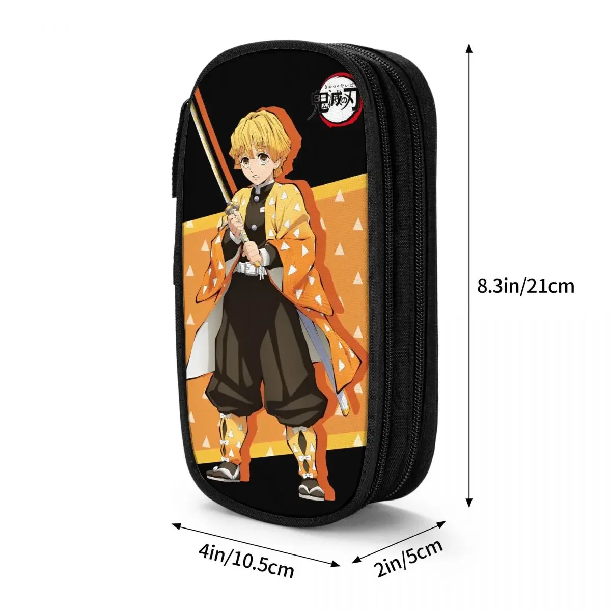 Fashion Zenitsu Demon Slayer Pencil Cases Pencilcases Pen for Girl Boy Large Storage Bags Students School Zipper Stationery