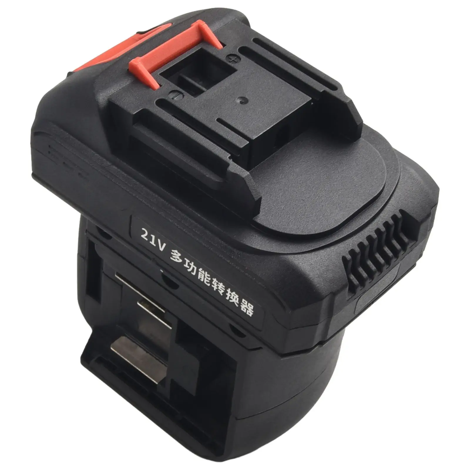 2 In 1 Battery Converter For Impact Drill/electric Wrench And Screwdriver/work Light 135*100mm Converter Power Tool Accessories