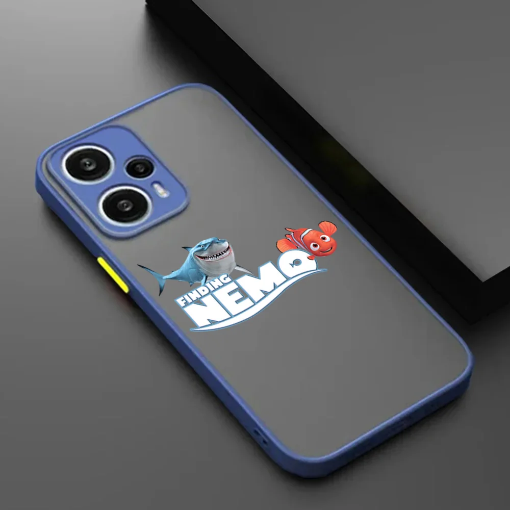 حافظة لهاتف Redmi 9A 9i Note 10 9 8 T 14C 10a 10c 9c 9t 9s 10s Xiaomi 14 Pro 10T العثور على نمط نيمو غطاء أسود شفاف #4