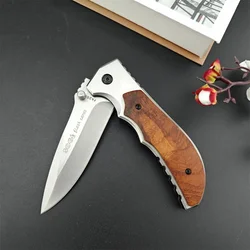 FA20 Folding Pocket Knife 5Cr13Mov Blade 420 Steel Inlaid with Colored Wood Handle High Quality Outdoor Survival Camping Tool