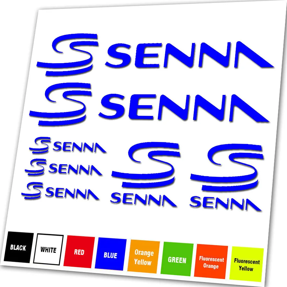 For SENNA VINYL STICKER VINYL CAR TUNING STICKER ADHESIVES MOTORCYCLE