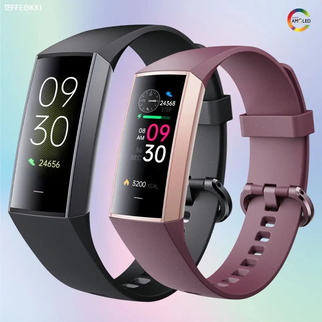 Amoled Display 1.1 Inch Women Smart Bracelet Fitness Band Watch New In Women'S Watches Pedometers For Walking For Oppo Phone