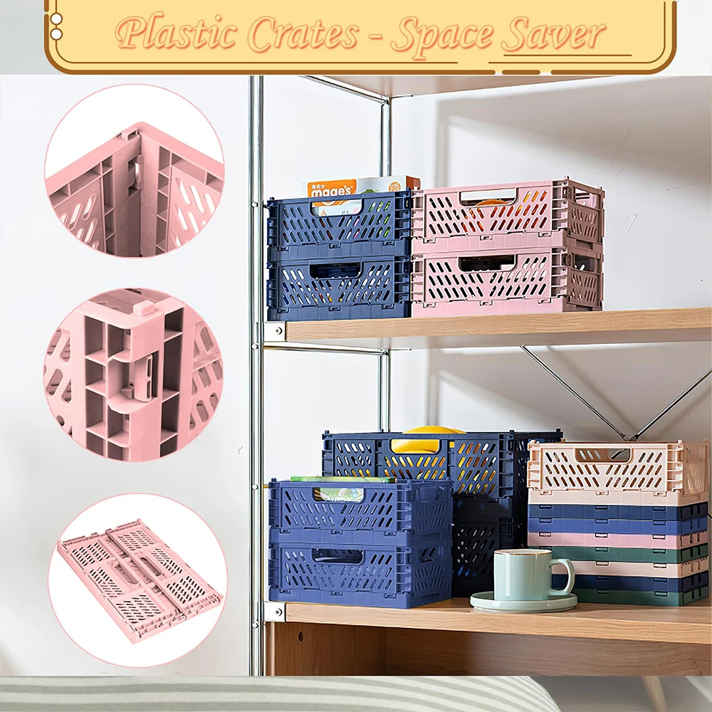 تنظيم سلات التخزين حالة قابلة للطي سطح المكتب طالب سلة الشريط القرطاسية البلاستيك صندوق تخزين الحاويات القابلة للطي