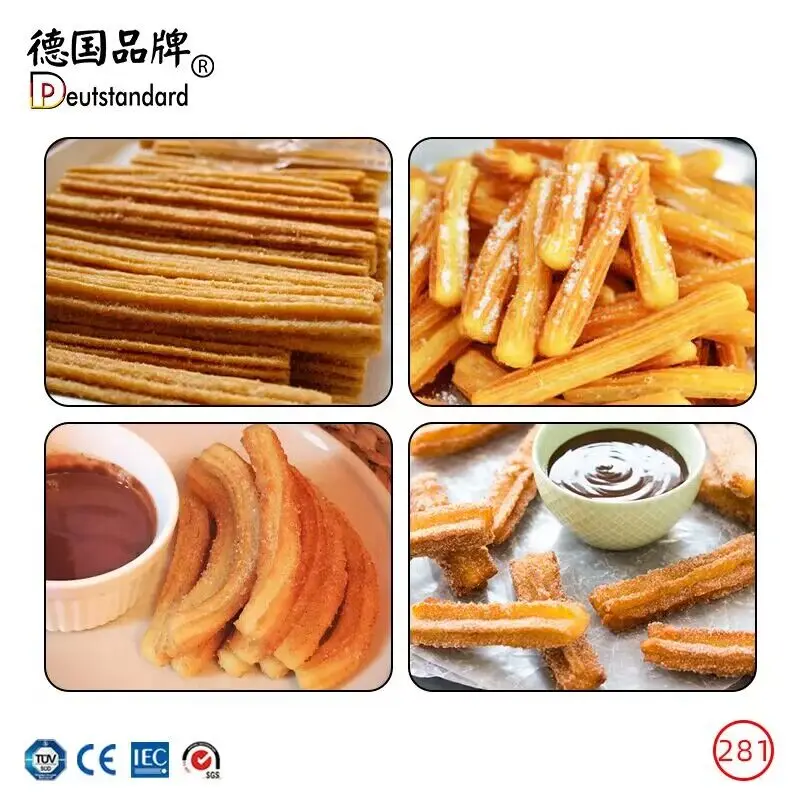 آلة صانع كروس التجارية 5L لـ Churros الإسبانية الكعك التلقائي الطارد خزان الزيت العجين المقلي المعجنات وجبة خفيفة مقهى متجر