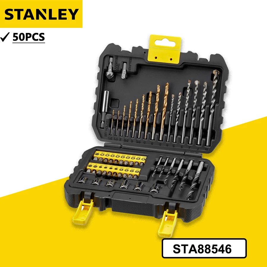 STANLEY 50 PCS Drilling and Driving Bit Set Drill and  Screwdriver Bits Power Tool Accessory STA88546-A9