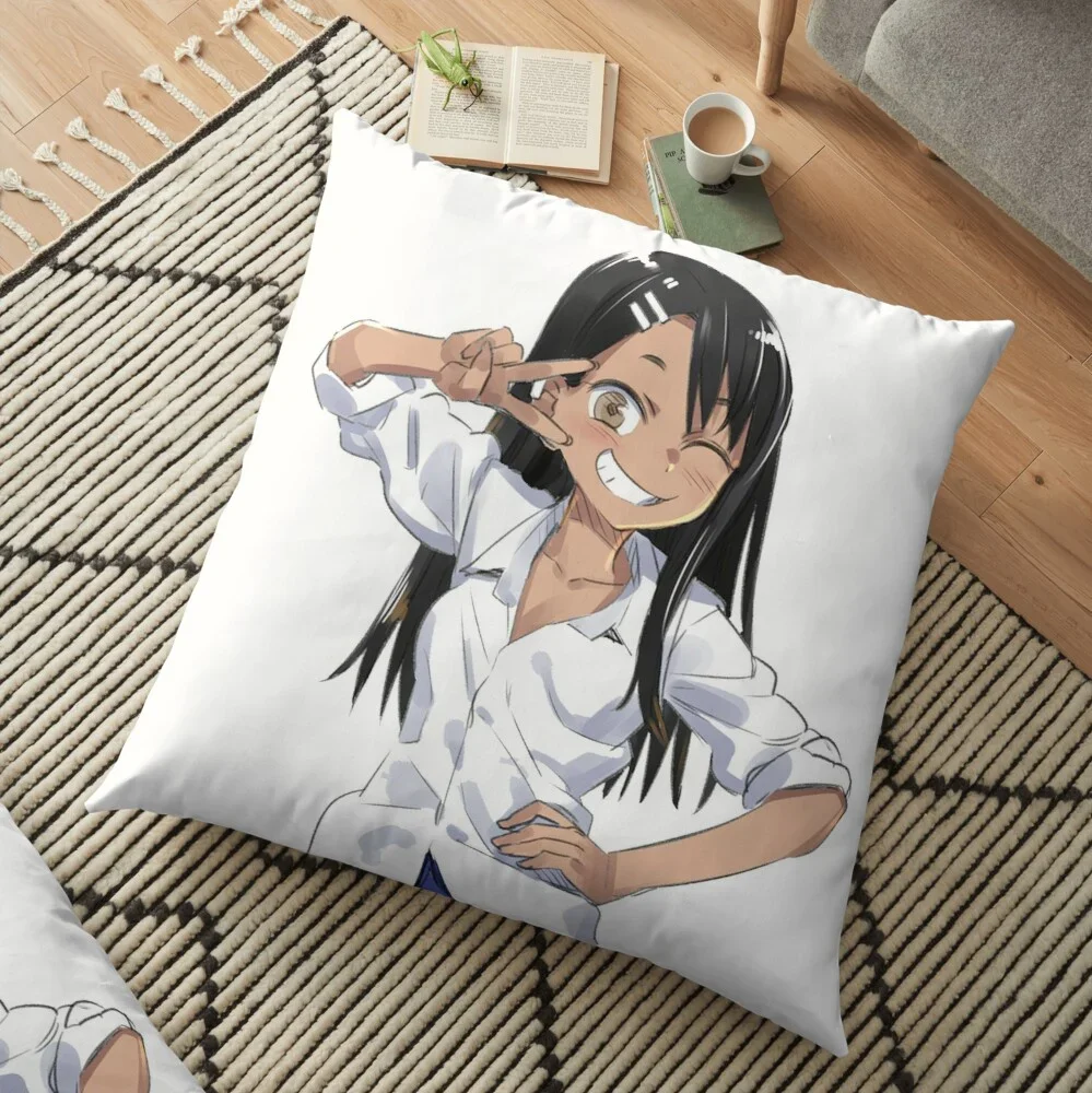 Ijiranaide Nagatoro San Nagatoro Print Pillow Cover Cushion Cover Living Room Bedroom Decor Polyester Pillow Case Home Decor