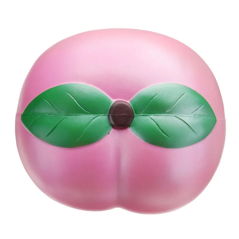 Huge Peach Squishy Jumbo Fruit Slow Rising Soft Toy PU Simulated Food Decompression Toy Gift Collection with Packaging Giant Toy