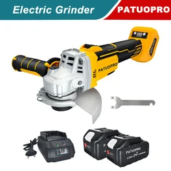 125mmBrushless Electric Cordless Angle Grinder Cutting Polishing Machine Speed Digital Display Power Tool fit Makita 18V Battery