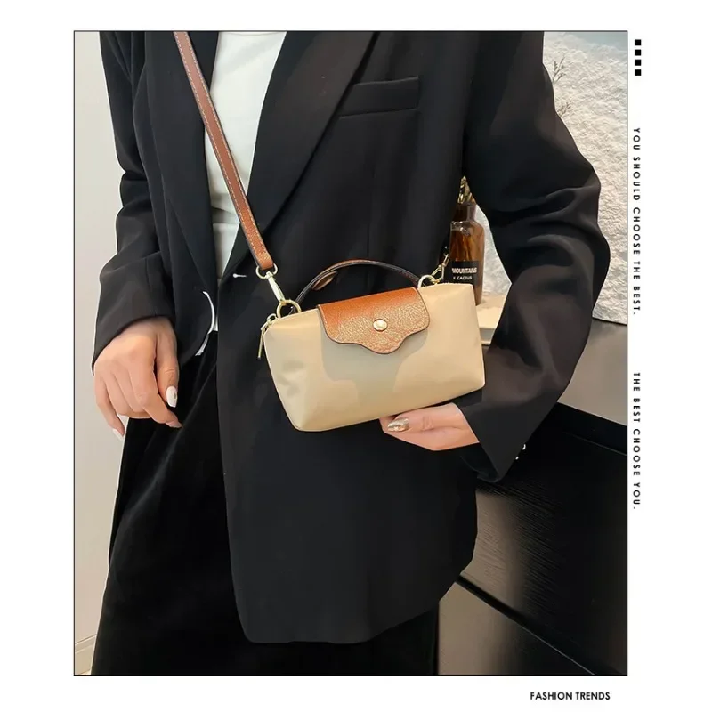 Niche bohème Mini sac à main en PU Dumpling, porte-monnaie à bandoulière, initié unique, nouveau, 2025