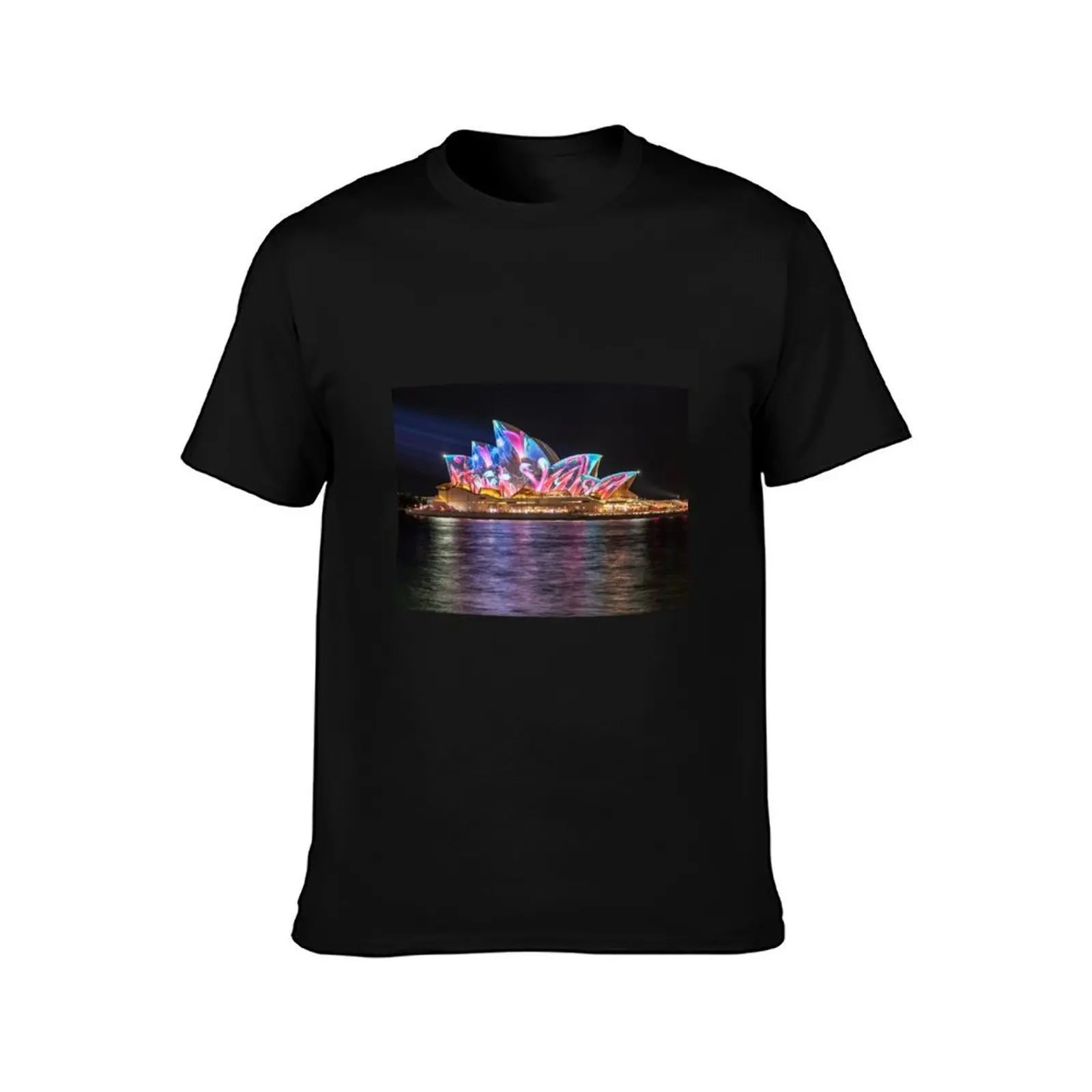 Sydney Opera House during Vivid Sydney 2017 T-Shirt cotton t shirts high quality T-Shirt