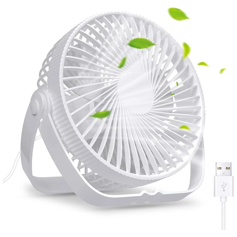 

USB Fan Small Desk Table Fan Silent Powerful Portable Mini Cooling Fan Easy Storage-A77G