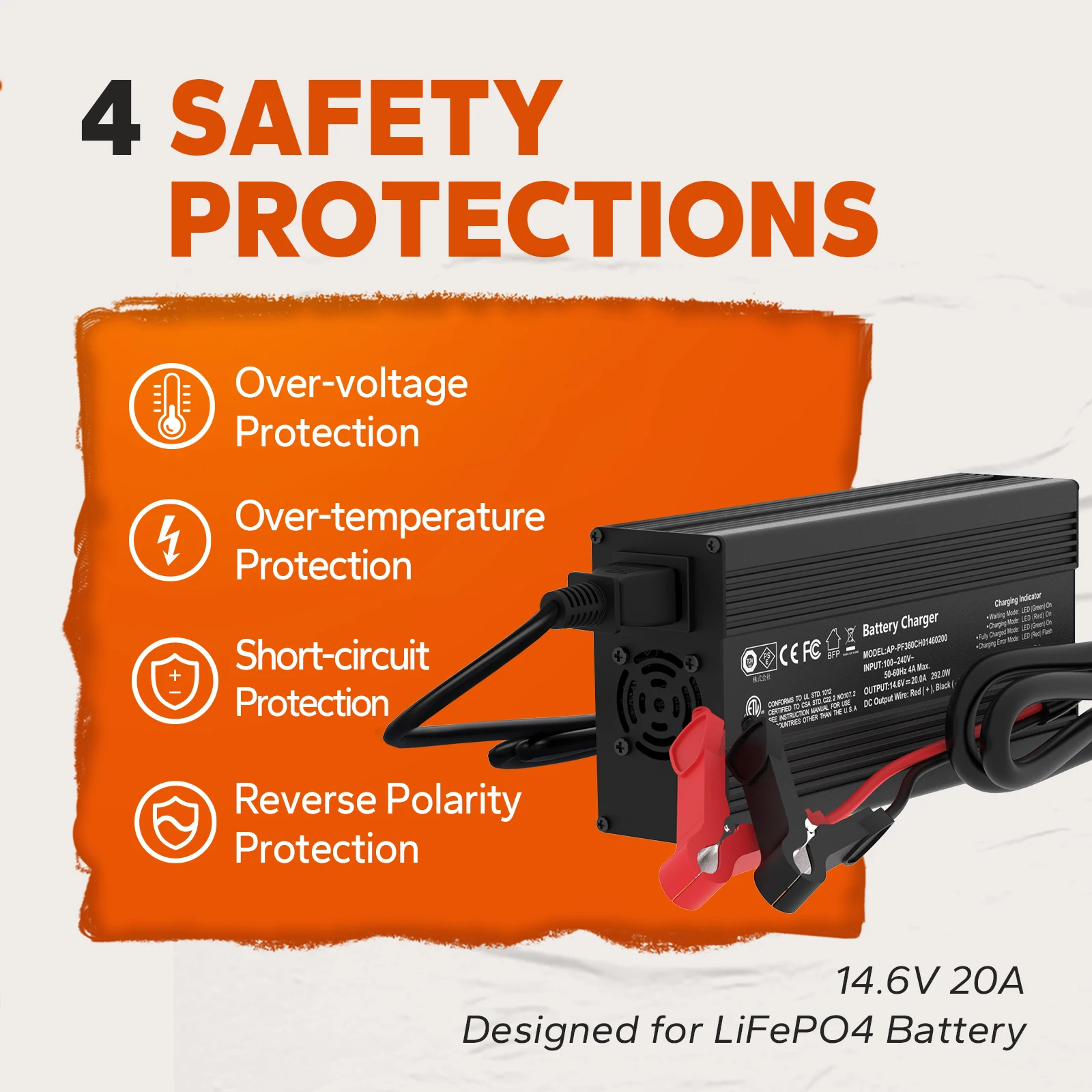 12V (14.6V) 20A LiFePO4 배터리 충전 - Lifepo4 Battery 12V 100Ah 리뷰 및 가격