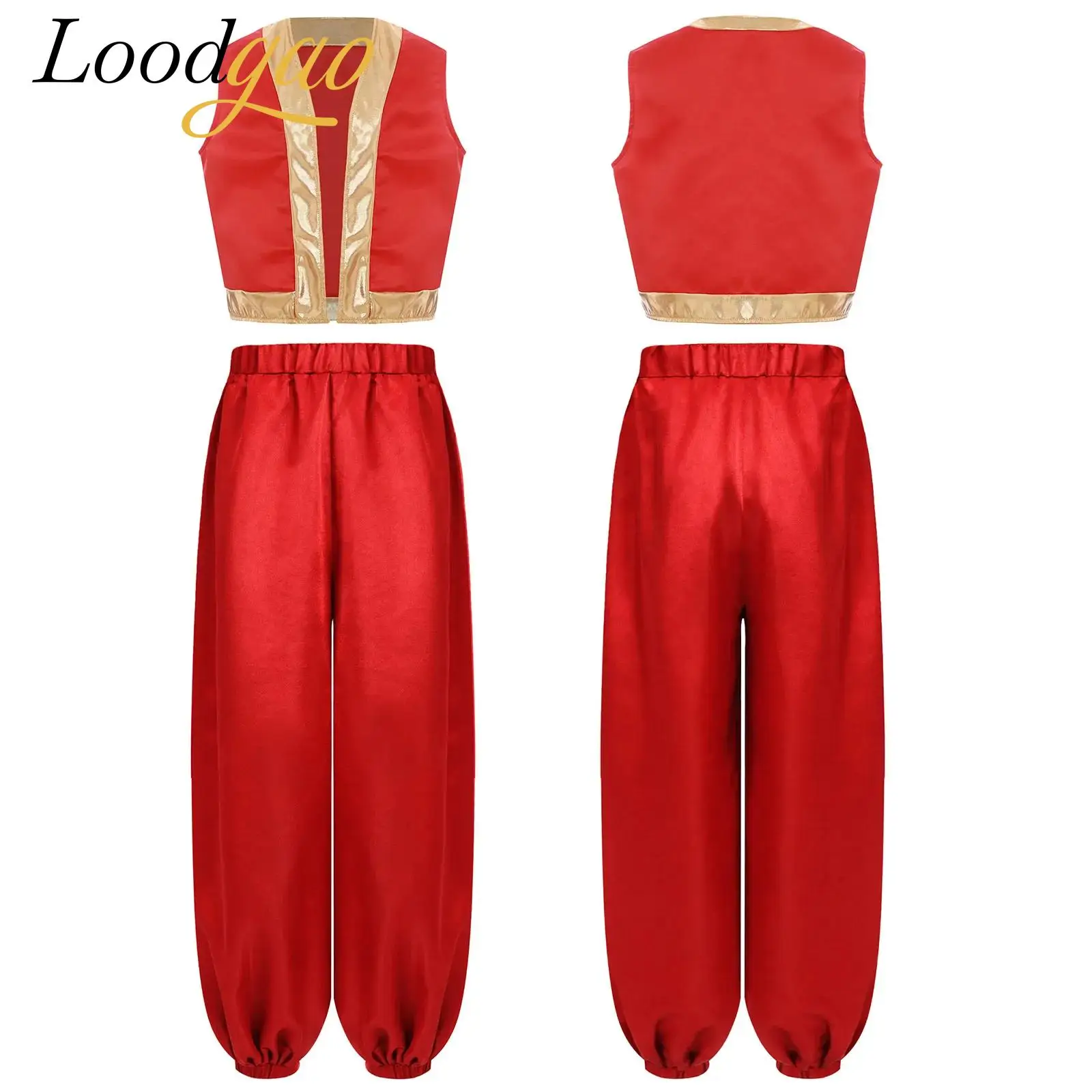 Children Arab Prince Costumes Outfit Boy Roleplay Holiday Arabian Cosplay Costume Theme Party Halloween Carnival Dress Up Suits