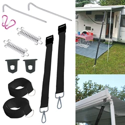 For F35 F45 F65 Caravan Motorhome Outdoor Camping Tool For Fiamma Awning Tie Down Kit Type S Black Car Accessories