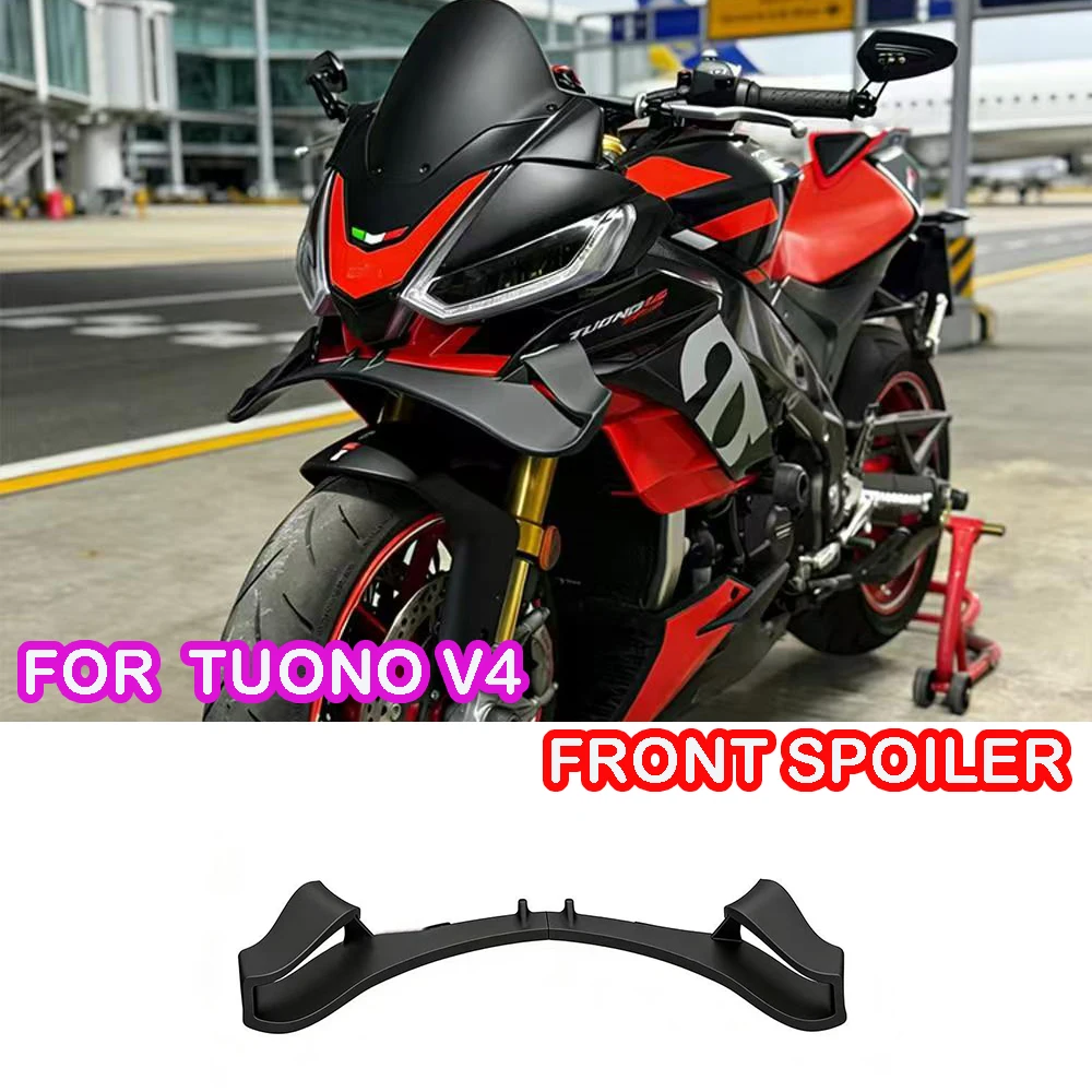 For Aprilia Tuono V4 GP WING Front Spoiler Lower Spoiler Lower Lip DOWNFORCE NAKED FRONTAL SPOILERS Tuono V4 2021-2024