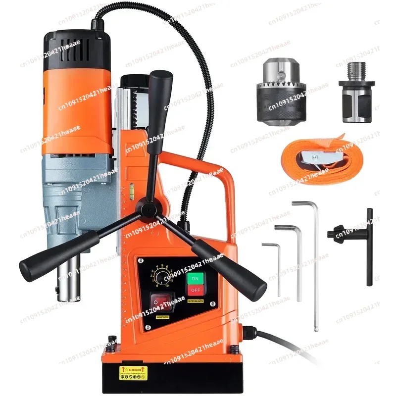 Suitable forSpeed 500 RPM Drilling， Magnetic 1550W 50  Boring 13000N Portable Mag Drill Press With Variable ，