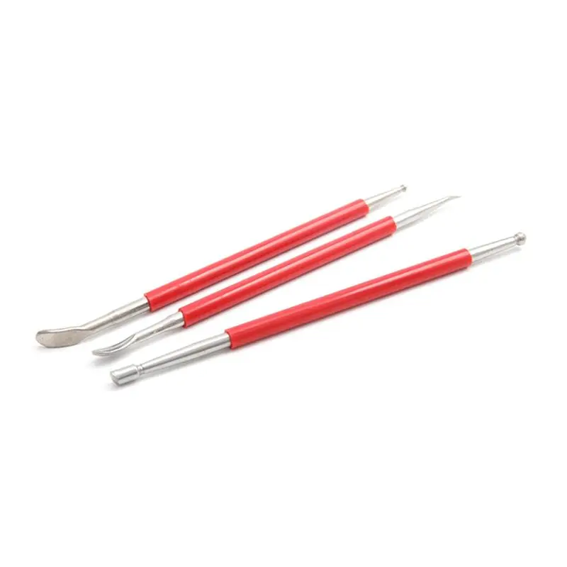 AEE8-3Pcs DIY Handmade Leather Carving Tools Leather Carving Squeegee Shaper Squeegee Set