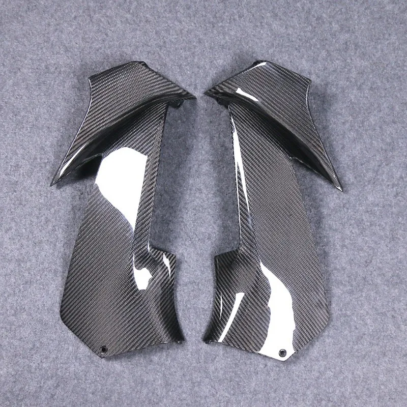 Motorcycle modification, carbon fiber front side panel fairing housing