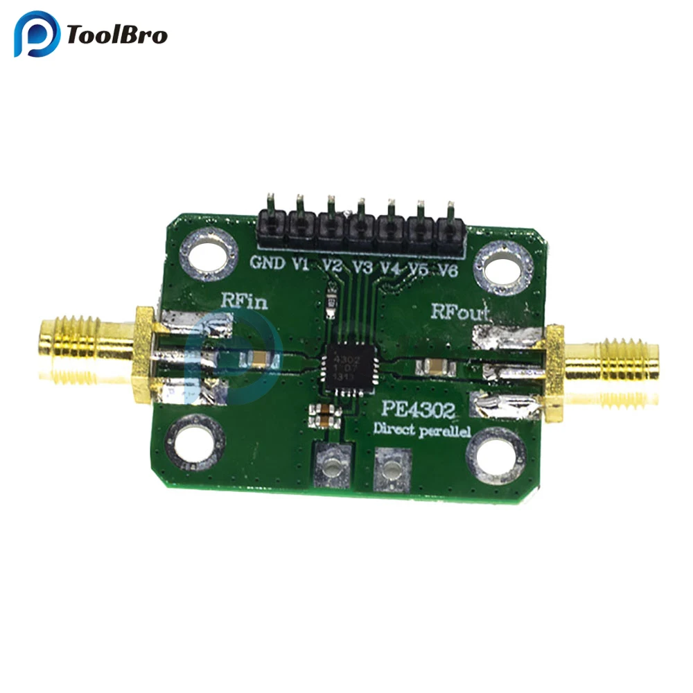 DC 5V PE4302 Numerical Control RF Attenuator Module Parallel Serial Immediate Mode CNC Attenuator Modules 1MHz-4GHz