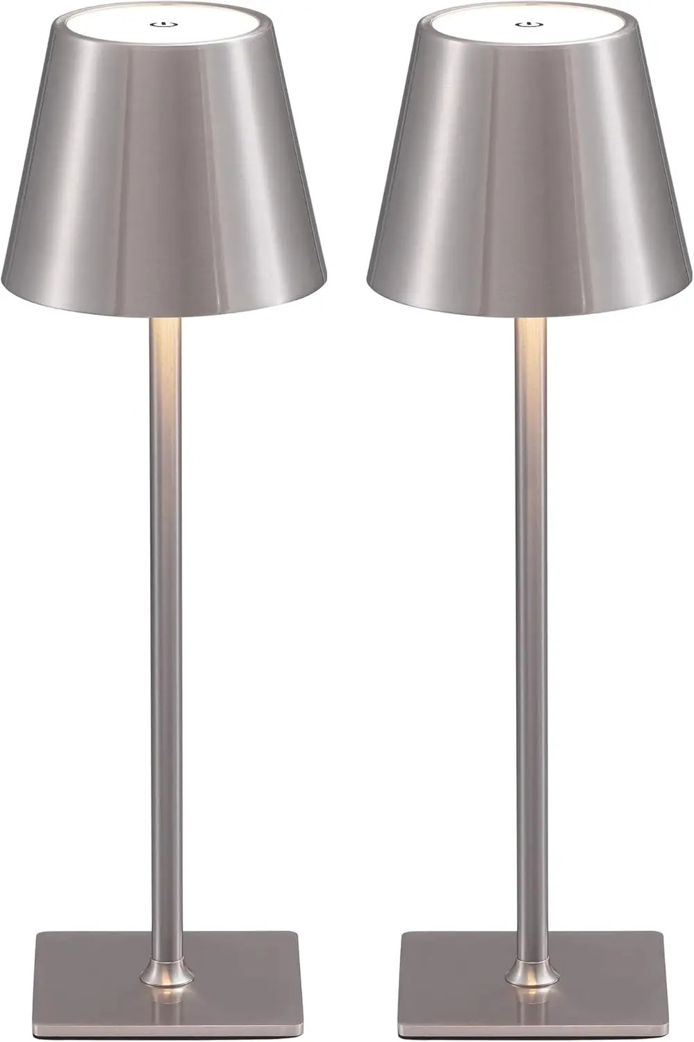 

Набор из 2 беспроводных настольных ламп, портативная светодиодная лампа с аккумулятором 4000 мАч, плавная регулировка яркости для спальни/улицы/кемпинга