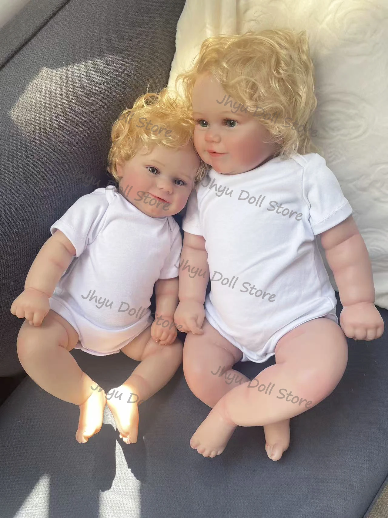 48/60 سنتيمتر مادي في عيون خضراء تولد من جديد دمية لينة محبوب الجسم نابض بالحياة طبقات متعددة اللوحة ثلاثية الأبعاد الجلد مرئية الأوردة اليد الجذر الشعر