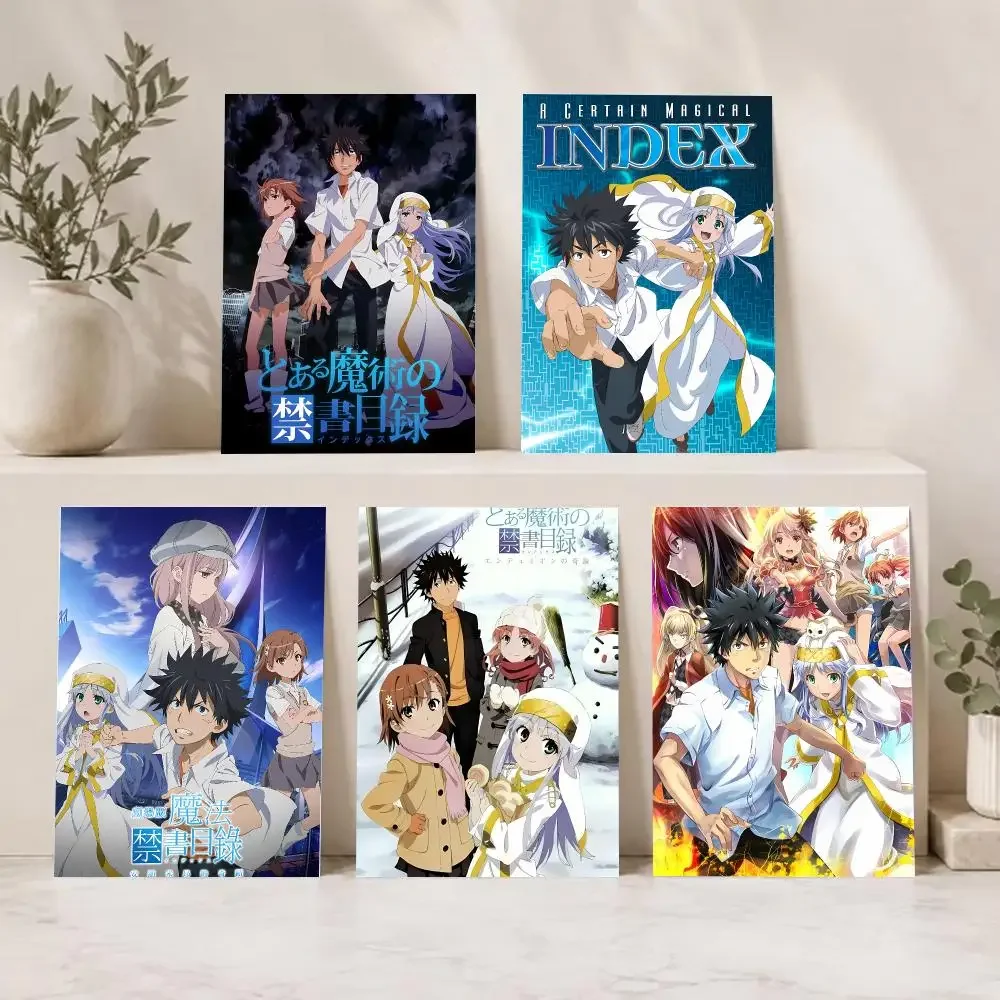 Magical Action Anime A-A Certain Magical Index Poster Series HD Wall Living Room Home Decor Gift