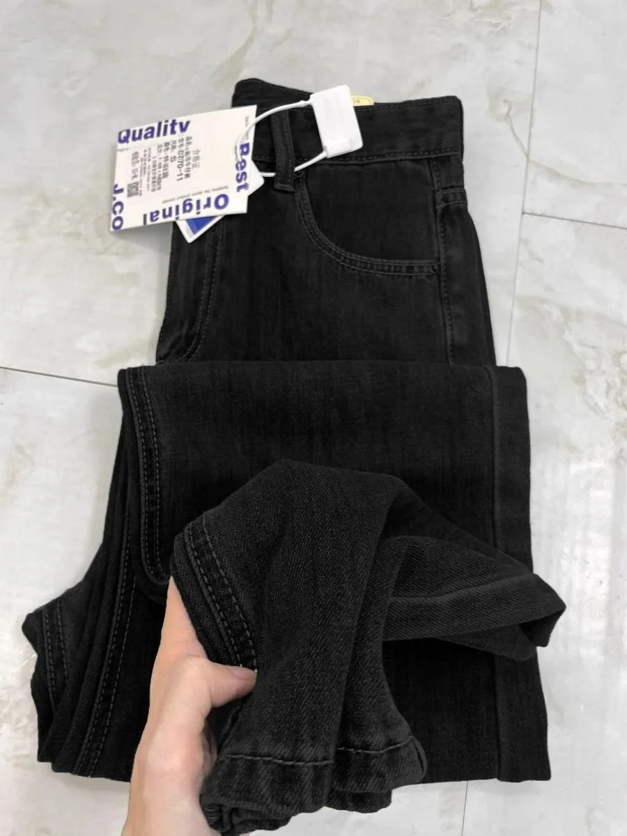 

Loose Straight Leg Bla Jeans Men's Spring Autumn New American Retro High Street Casual Long Pants Youth Faion Water Wa